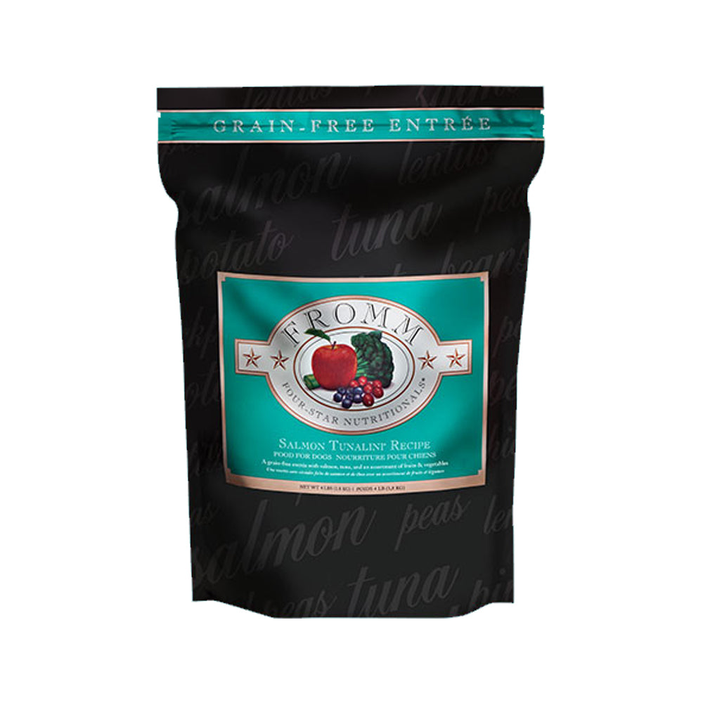 Grain-Free Salmon & Tuna Dry Dog Food - High Protein, Natural Ingredients for Adult & Senior Dogs - Perfect for Sensitive Stomachs & Skin Allergies