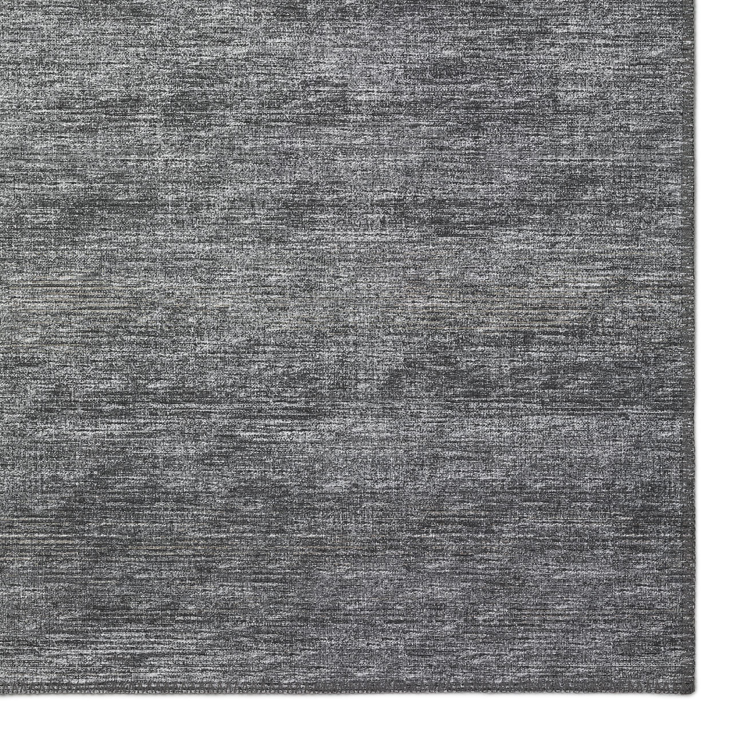 Addison Rugs Marston 8' x 10' Transitional Gray Indoor Outdoor Area Rug - Stain Resistant, Machine Washable, Non-Shedding - Perfect for Bedroom, Living Room, Dining Room & Kitchen - Great for Patio, Deck, Sunroom & High Traffic Areas