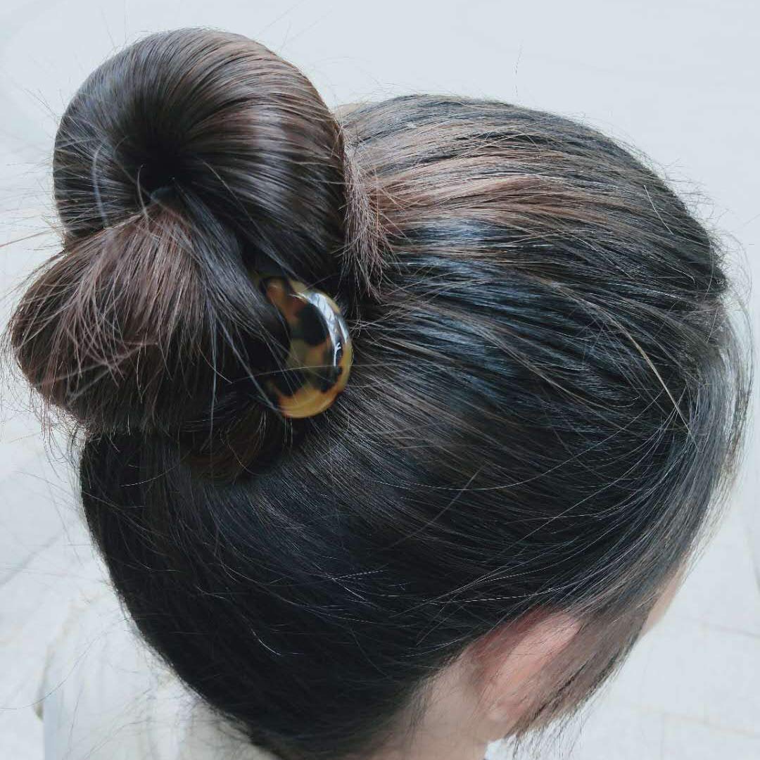 Tortoise Shell French Hair Forks & U-Shaped Hair Pins Set - 2 Prong Acetate Hair Sticks for Women, Chignon & Updo Hairstyles (2 Pack) - Perfect for Weddings, Parties & Everyday Elegant Looks
