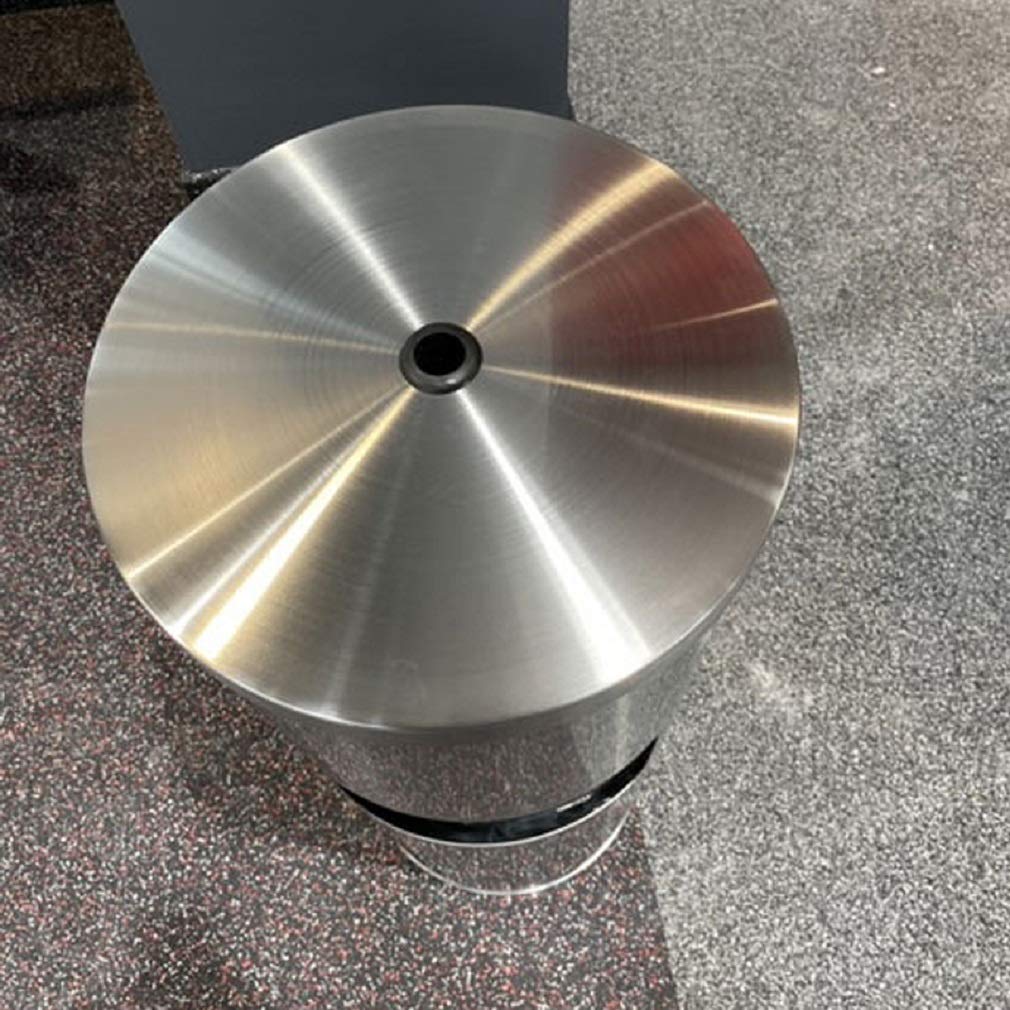 Modern Stainless Steel Trash Can with Lid - Kitchen & Bathroom Waste Bin for Home, Office, Restaurant - Odor-Proof & Durable Garbage Container for Indoor Use