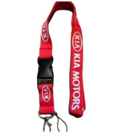 Kia Lanyard ID Badge Holder - Black/White & Red/White Logo Options - Perfect for Work, Events, and Conventions