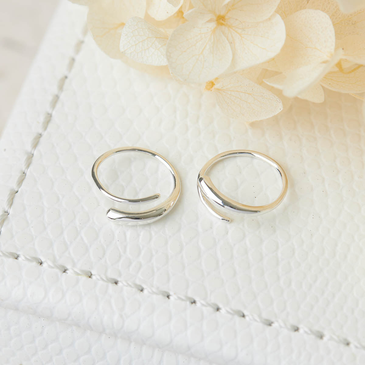 Spiral Pull Through Earrings for Women - Hypoallergenic Stainless Steel Hoop Earrings for Sensitive Ears | Perfect for Everyday Wear, Parties & Special Occasions