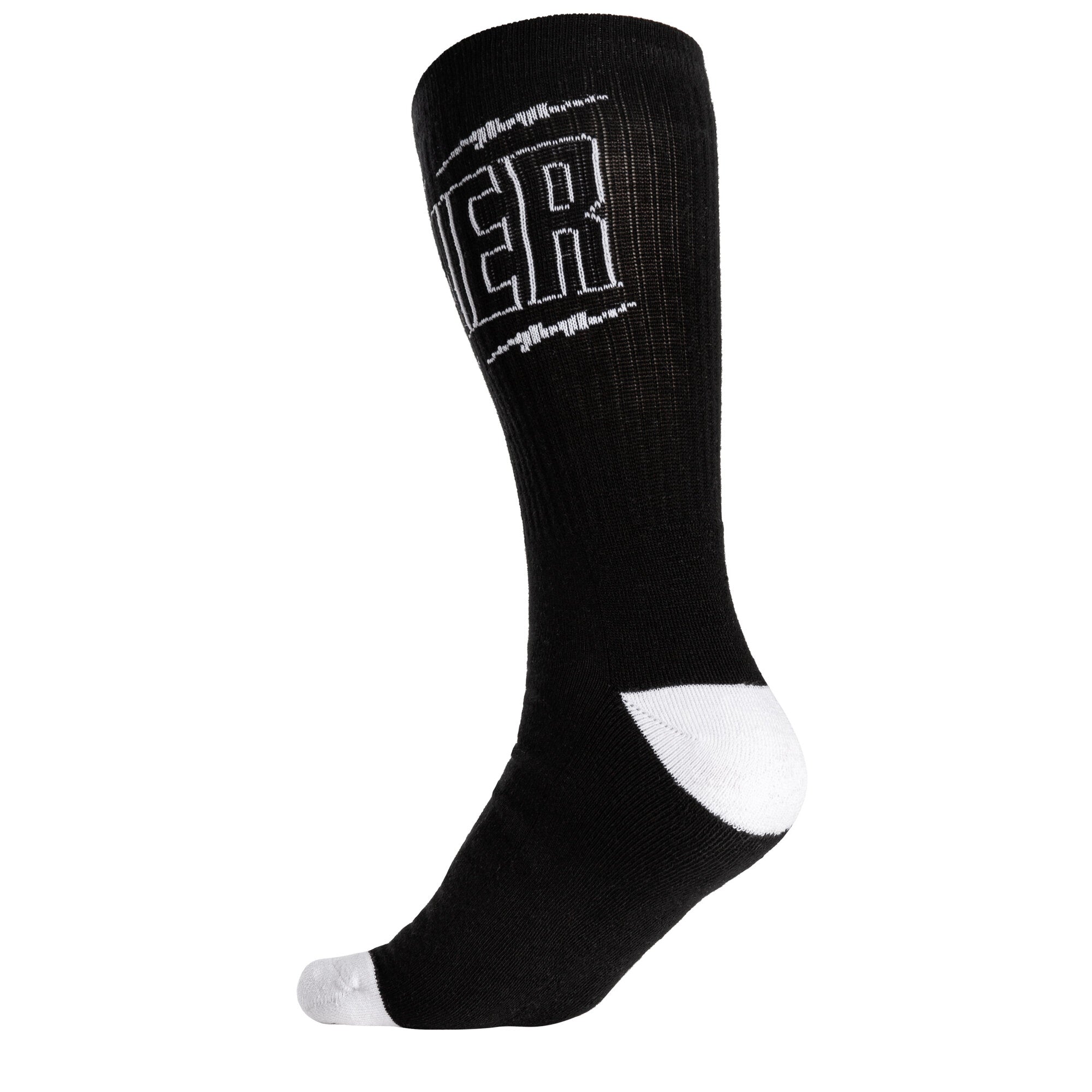 Mesmer Thunders Black and White Socks for Men & Women - Comfortable Athletic Socks for Running, Gym, Workout & Everyday Wear