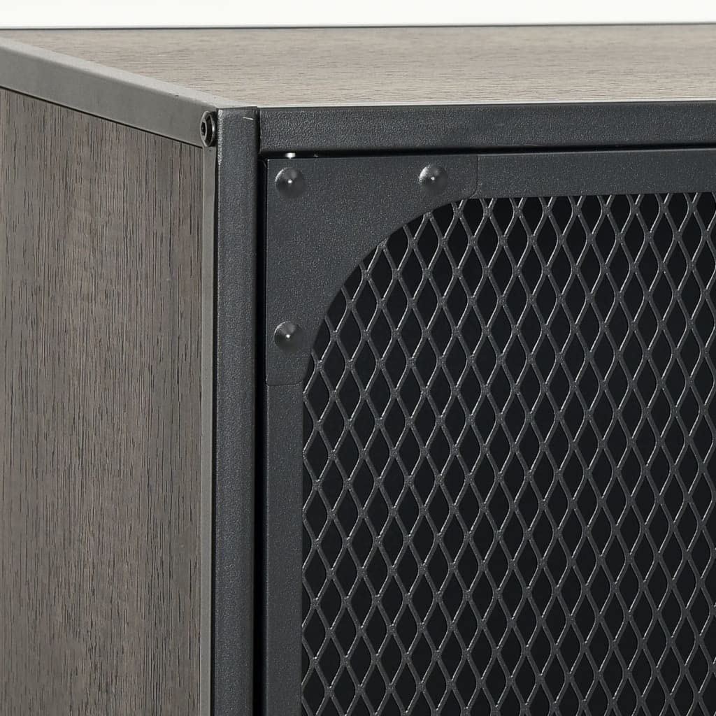 Gray Metal Storage Cabinet with MDF Top - 28.3
