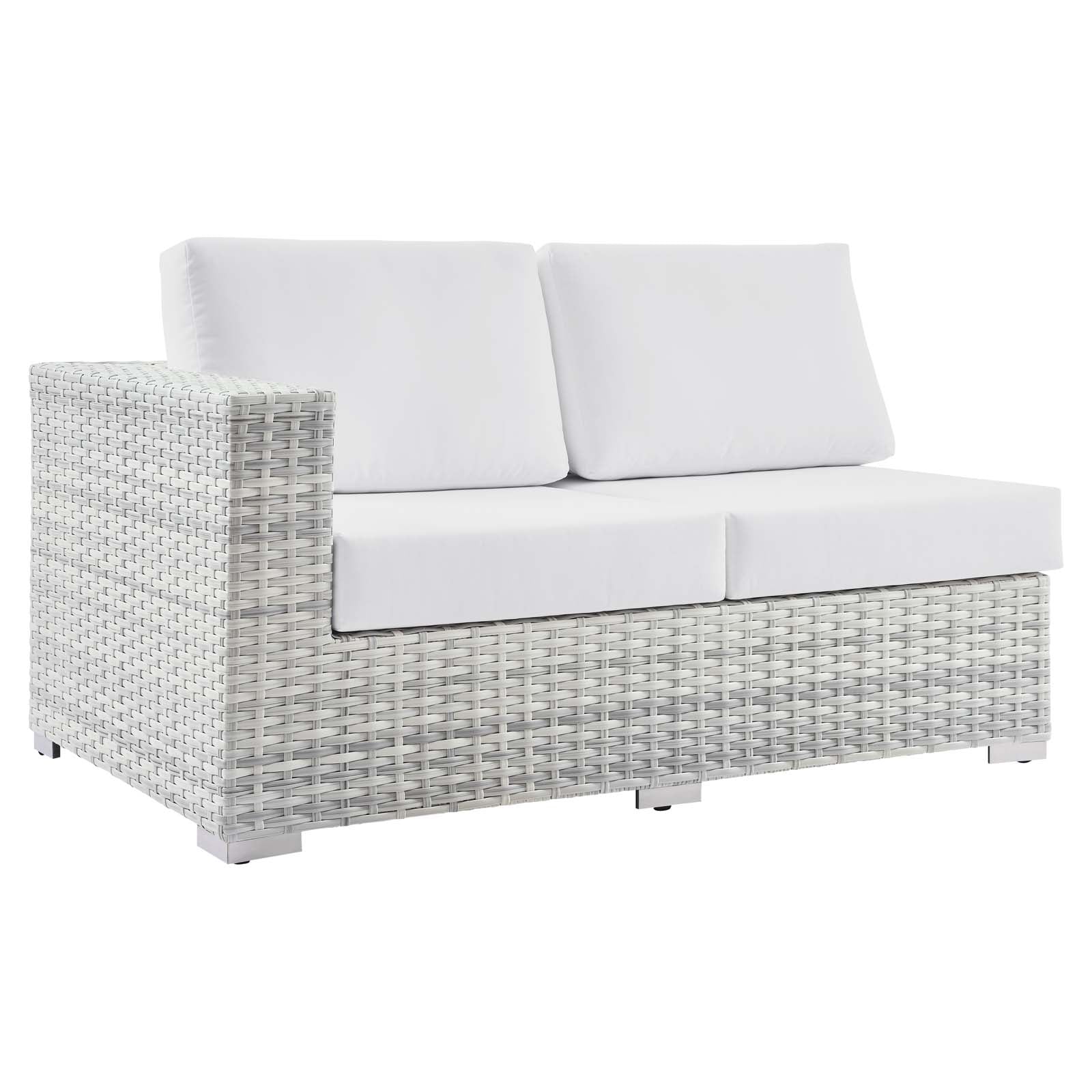 Comfortable Outdoor Patio Left Arm Loveseat - Durable & Weather-Resistant for Garden, Backyard, or Poolside Relaxation
