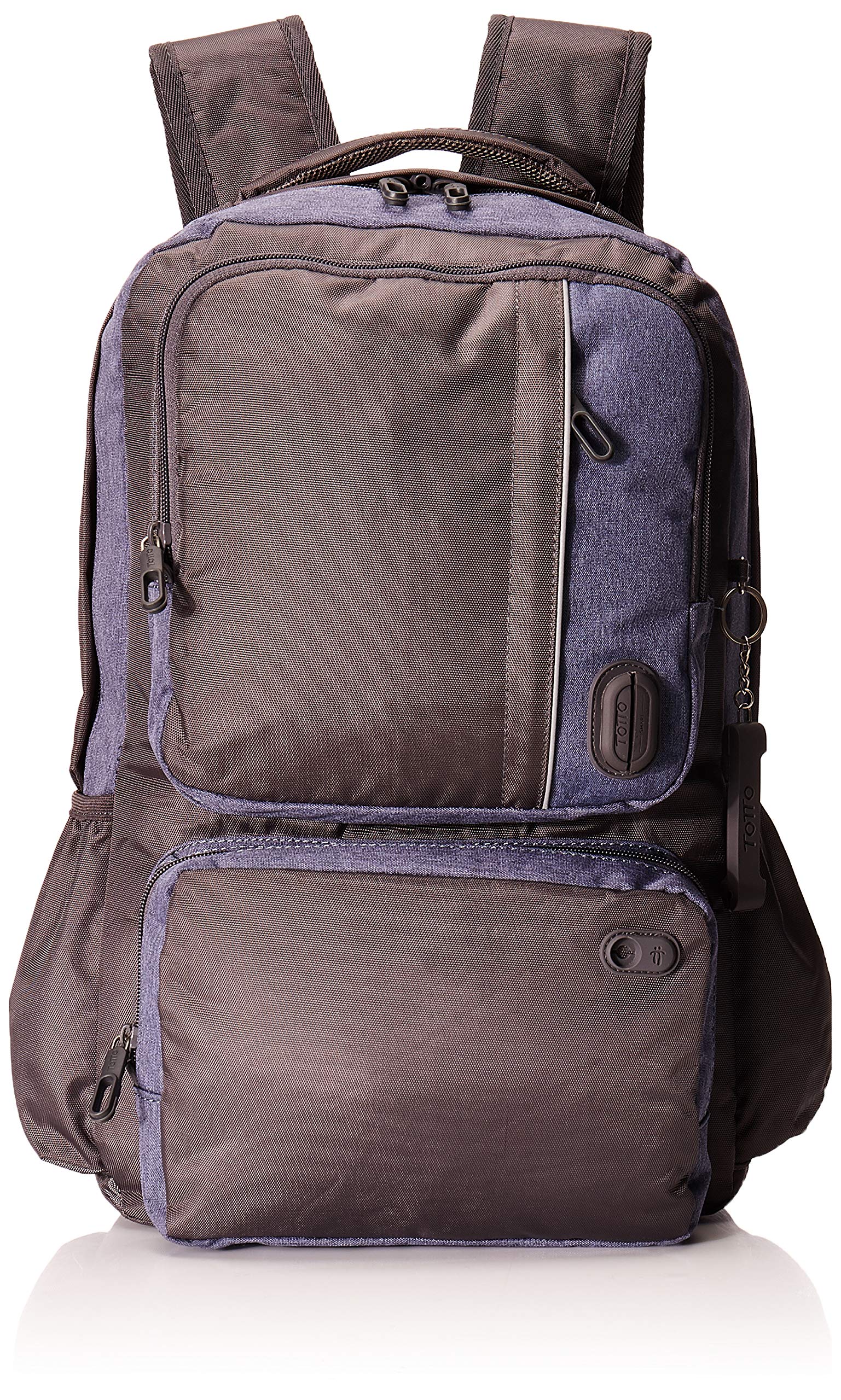 TOTTO MA04IND593-1710F-GZ0 13-14 Inch Laptop Backpack - Lightweight Waterproof College School Backpack for Men & Women, Travel, Work, Gym - Durable Multicolor Sport Backpack with USB Charging Port