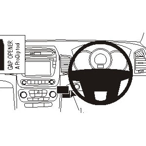 ClicOn No Holes Center Dash Mount for Kia Sorento 2013 2014 - Secure Phone Holder for GPS Navigation & Hands-Free Driving