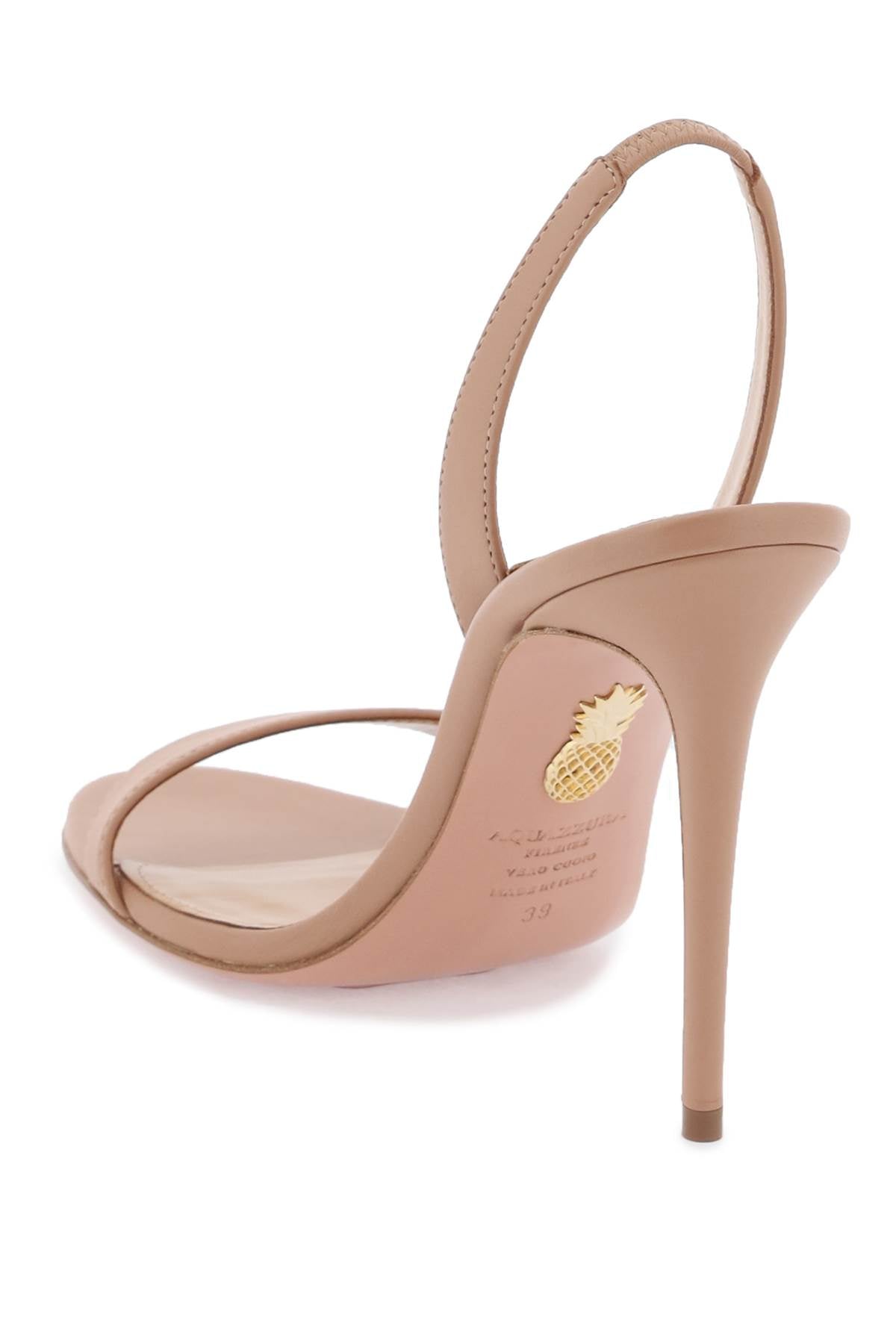 Aquazzura So Nude Sandals for Women - Comfortable High Heel Open Toe Shoes - Perfect for Weddings, Parties & Summer Outfits