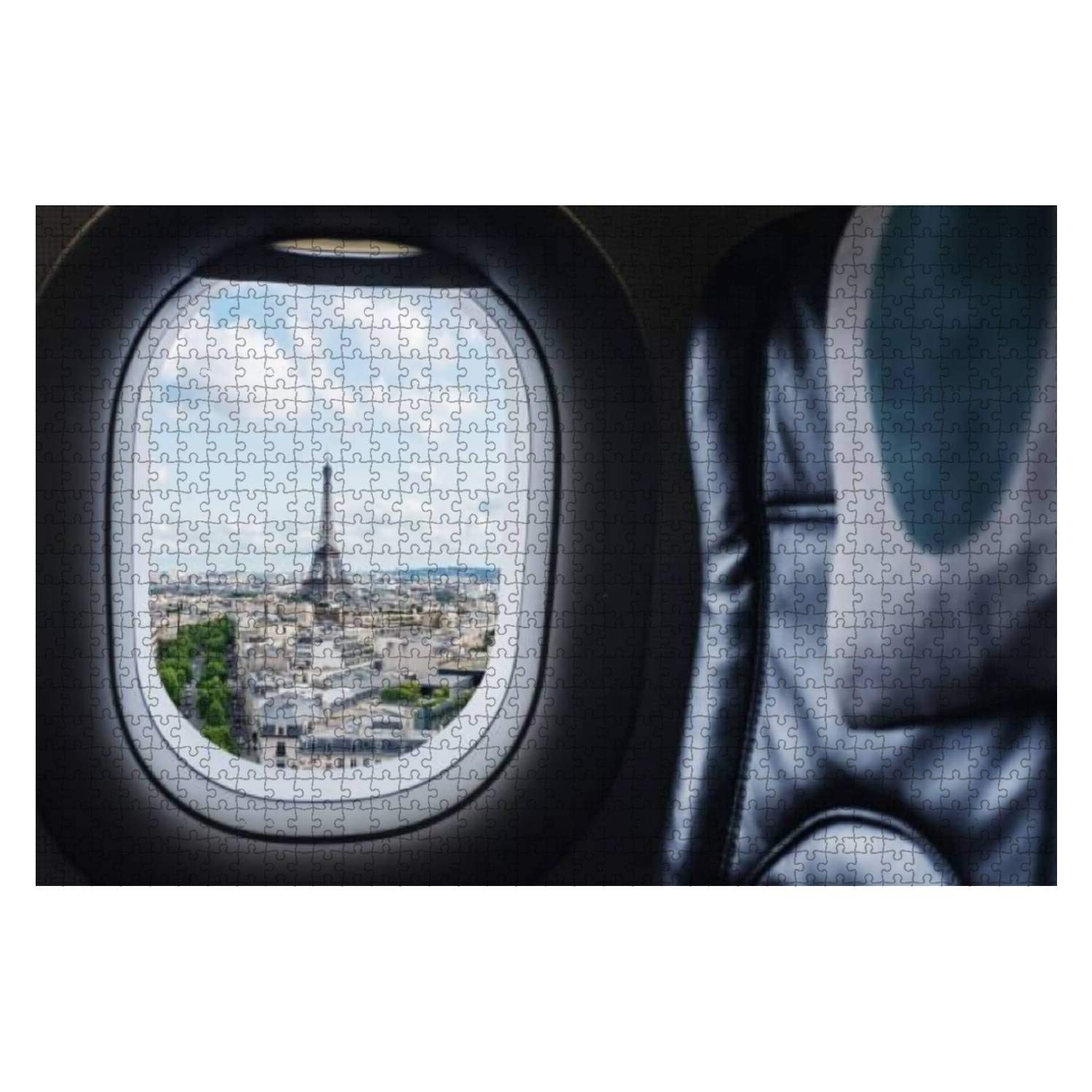 1000 Piece Wooden Jigsaw Puzzle - Paris France Famous Landmarks & Travel Destinations | Educational Travel-Themed Puzzle for Adults & Kids | Stress Relief Game for Family Night & Classroom Activities