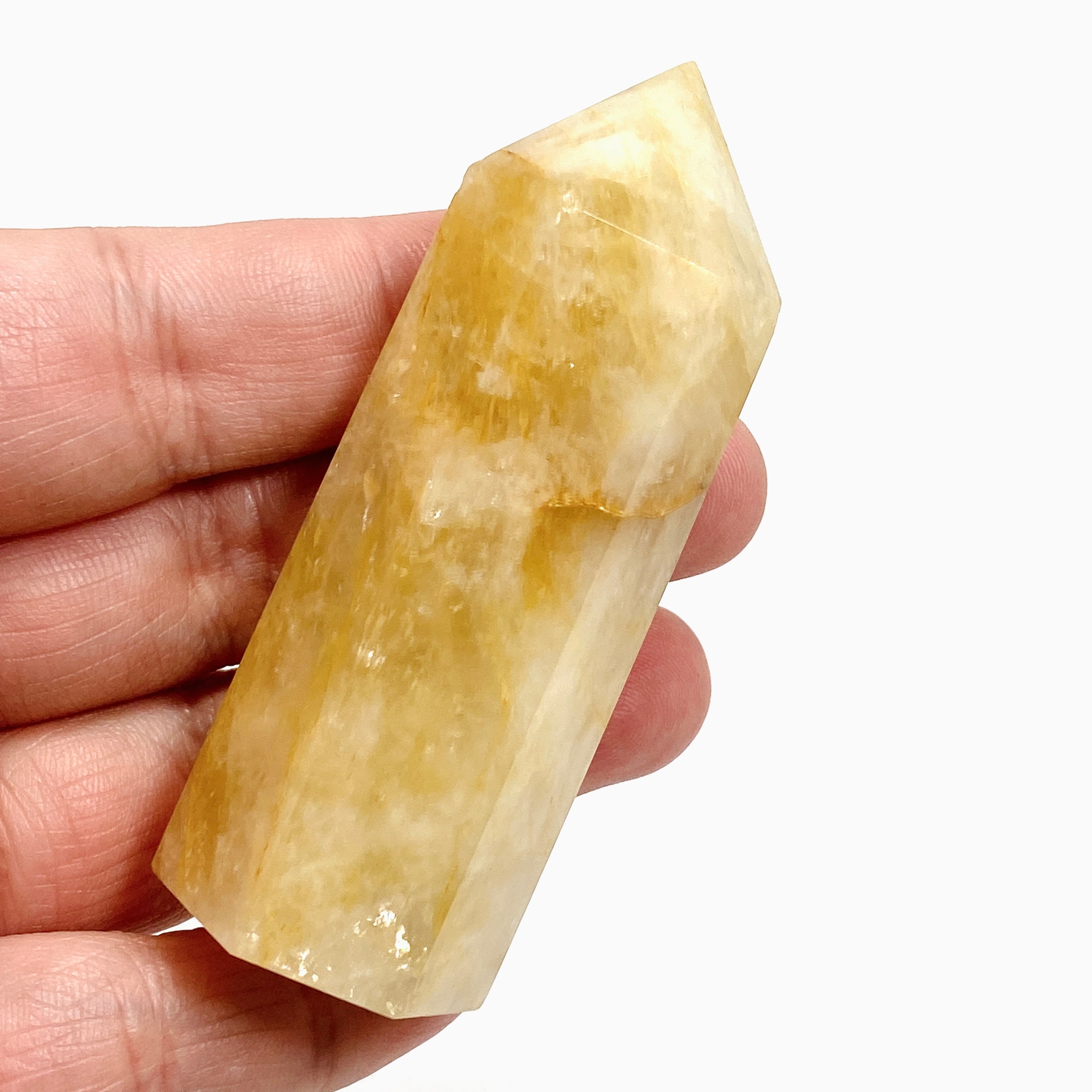 Golden Healer Quartz Generator - Natural Healing Crystal for Energy Cleansing & Chakra Balancing | Perfect for Meditation, Reiki & Spiritual Healing