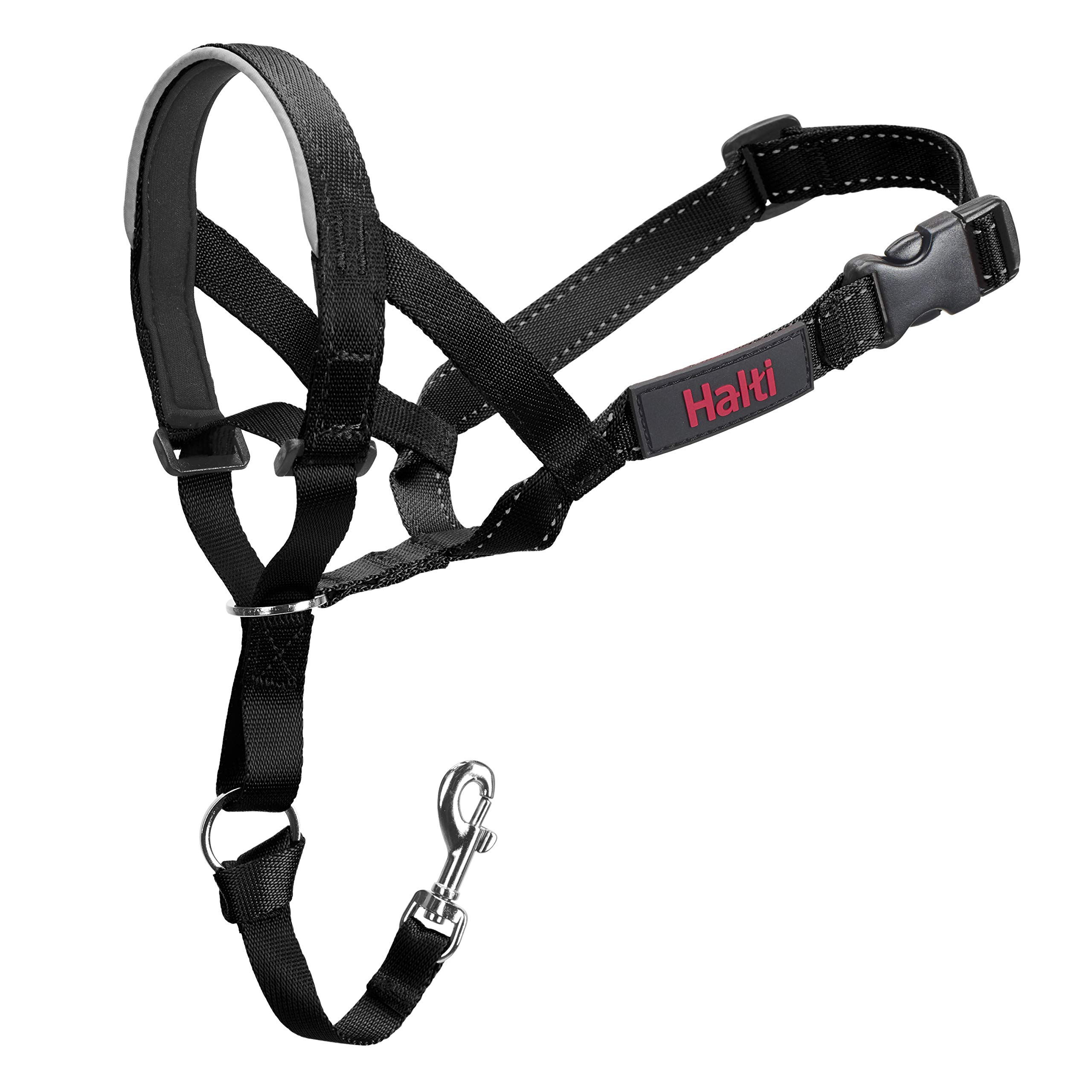 Halti No-Pull Headcollar for Extra Small Dogs - Size 0 Black (XS) | Adjustable, Comfortable & Humane Dog Training Collar | Stops Pulling During Walks | Perfect for Leash Training Small Breeds | Durable & Safe for Daily Use (D11020A) | Ideal for Puppy Training, Vet Visits & Outdoor Adventures
