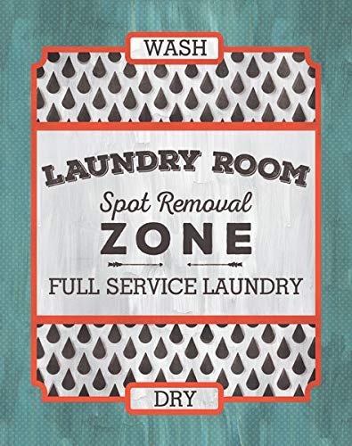 Fun Modern Laundry Signs - Sunshine Laundry Help Wanted & Laundry Room Full Service Art Prints - Set of Two 8x10in Framed Wall Decor - Ready to Hang - Perfect for Laundry Rooms, Bathrooms & Home Decor