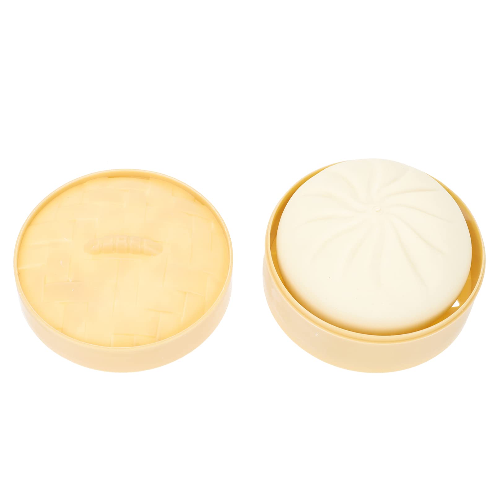 Angoily 2-Pack Realistic Steamed Bun Stress Relief Toys - Squeeze Sensory Fidget Toys for Kids & Adults with Mini Steamer, Perfect for Anxiety Relief & Classroom Focus