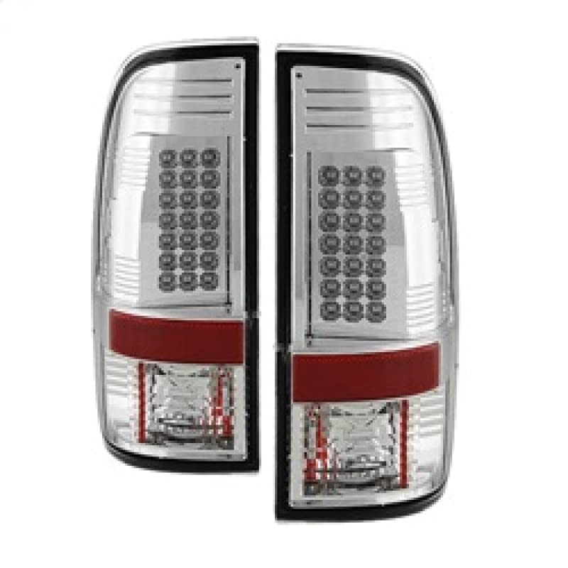 Spyder Auto 5003904 LED Tail Lights Chrome/Clear - High-Performance Brake Lights for Cars, Trucks & SUVs