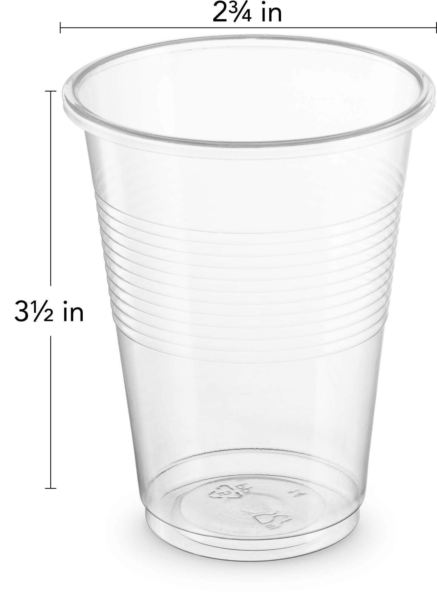 PLASTICPRO 7 oz Clear Plastic Disposable Drinking Cups - 400 Count Bulk Pack for Parties, Picnics, and Events - BPA-Free Cold Beverage Cups for Soda, Juice, and Water
