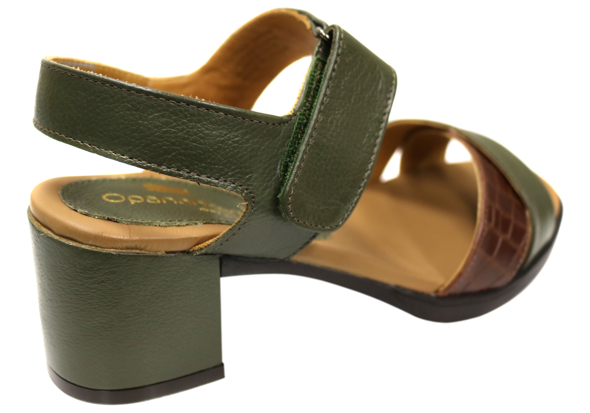 Vivian Women's Comfortable Leather Mid Heel Sandals - Stylish & Breathable Open Toe Shoes for Work, Party & Summer Outfits