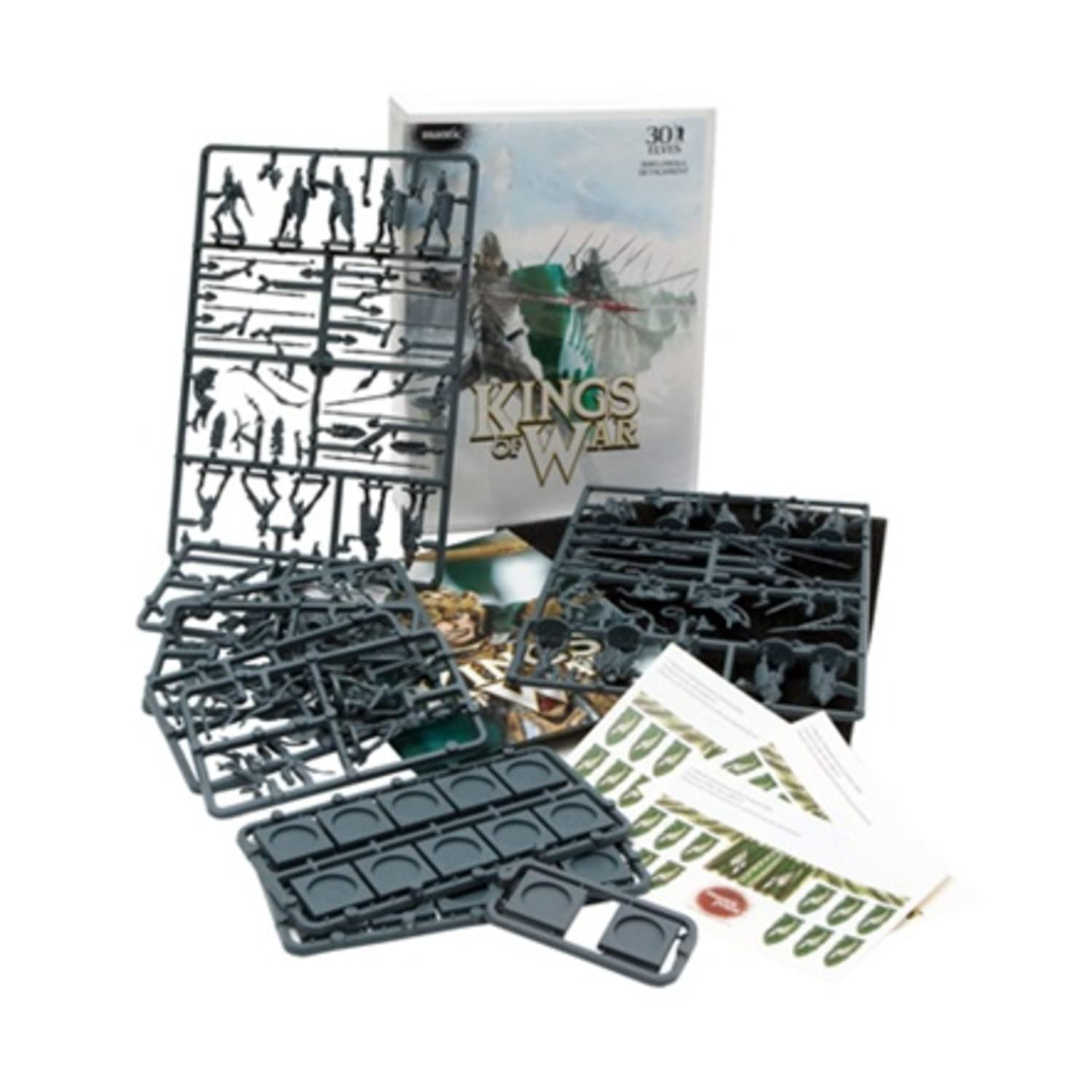 Mantic Games Kings Of War Elves Shieldwall Detachment - Fantasy Tabletop Miniature Wargaming Set for Strategy Battles