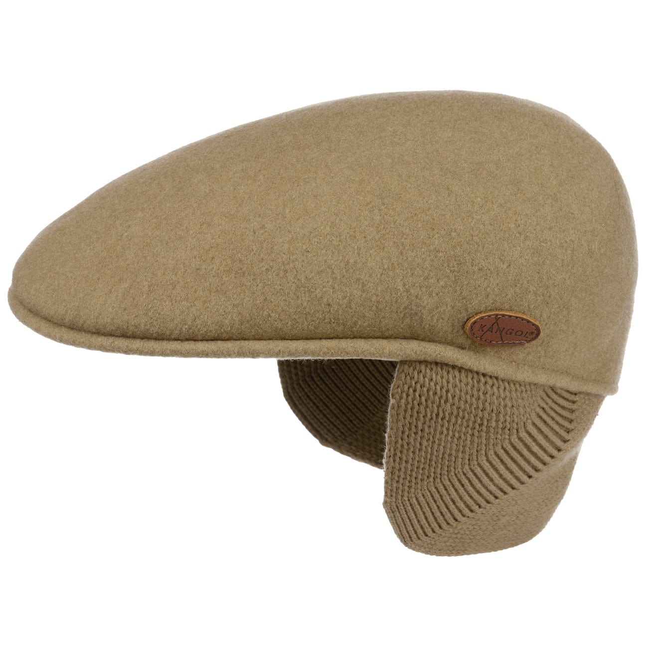 Kangol 504 Flat Cap with Ear Flaps - Winter Wool Hat for Men & Women - Perfect for Outdoor Activities, Hiking, and Cold Weather Fashion