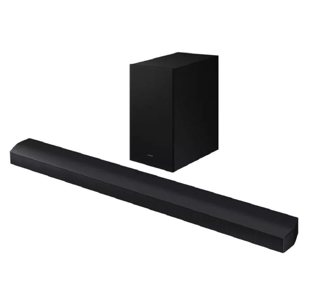 SAMSUNG HW-B73MD/ZA 5.1ch Soundbar with Wireless Subwoofer, DTS Virtual:X & Bass Boost - Premium Renewed Black Sound Bar for Home Theater & Gaming