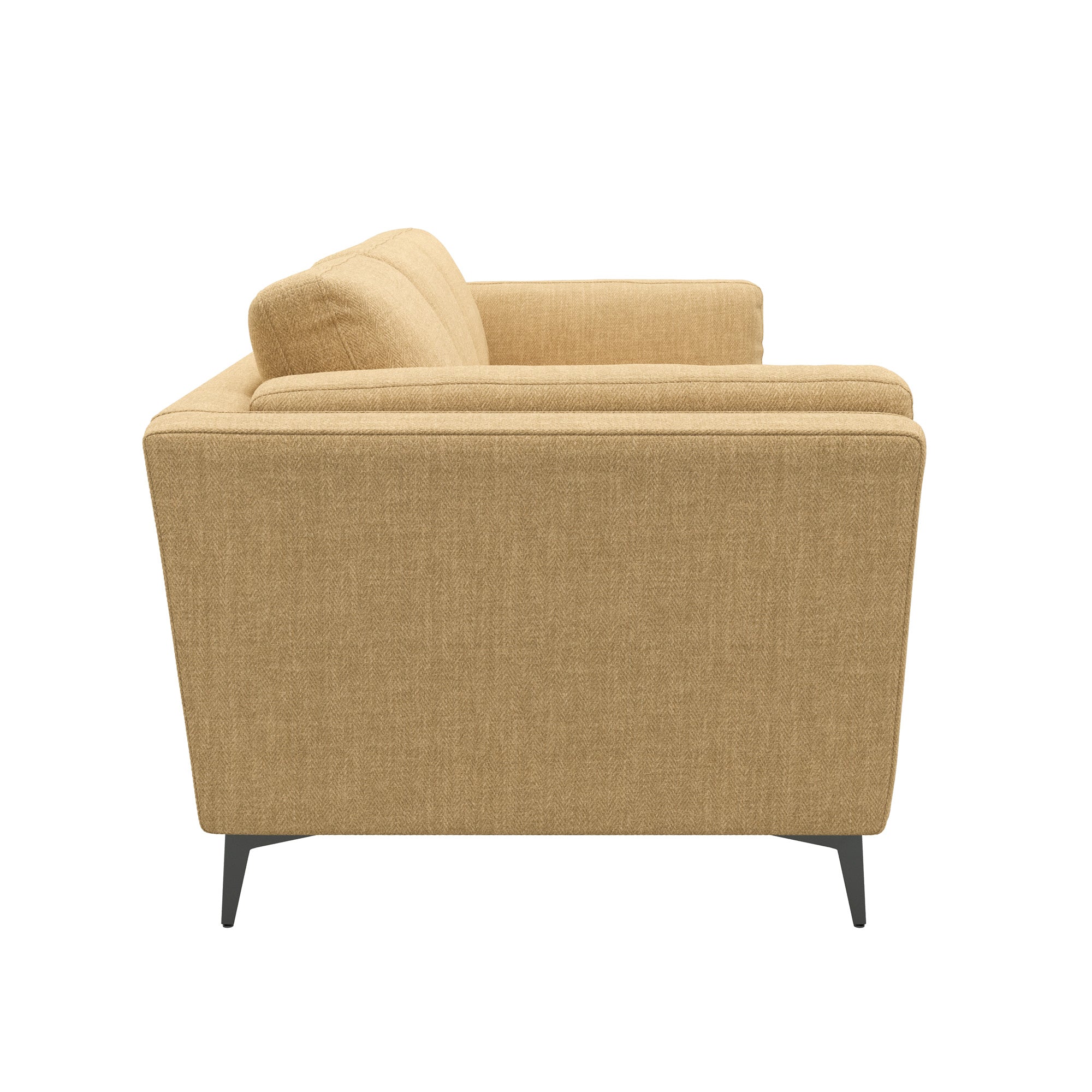 Modern Maya Sofa - Comfortable 3-Seater Fabric Couch for Living Room, Lounge & Apartment - Stylish Mid-Century Design with Soft Cushions