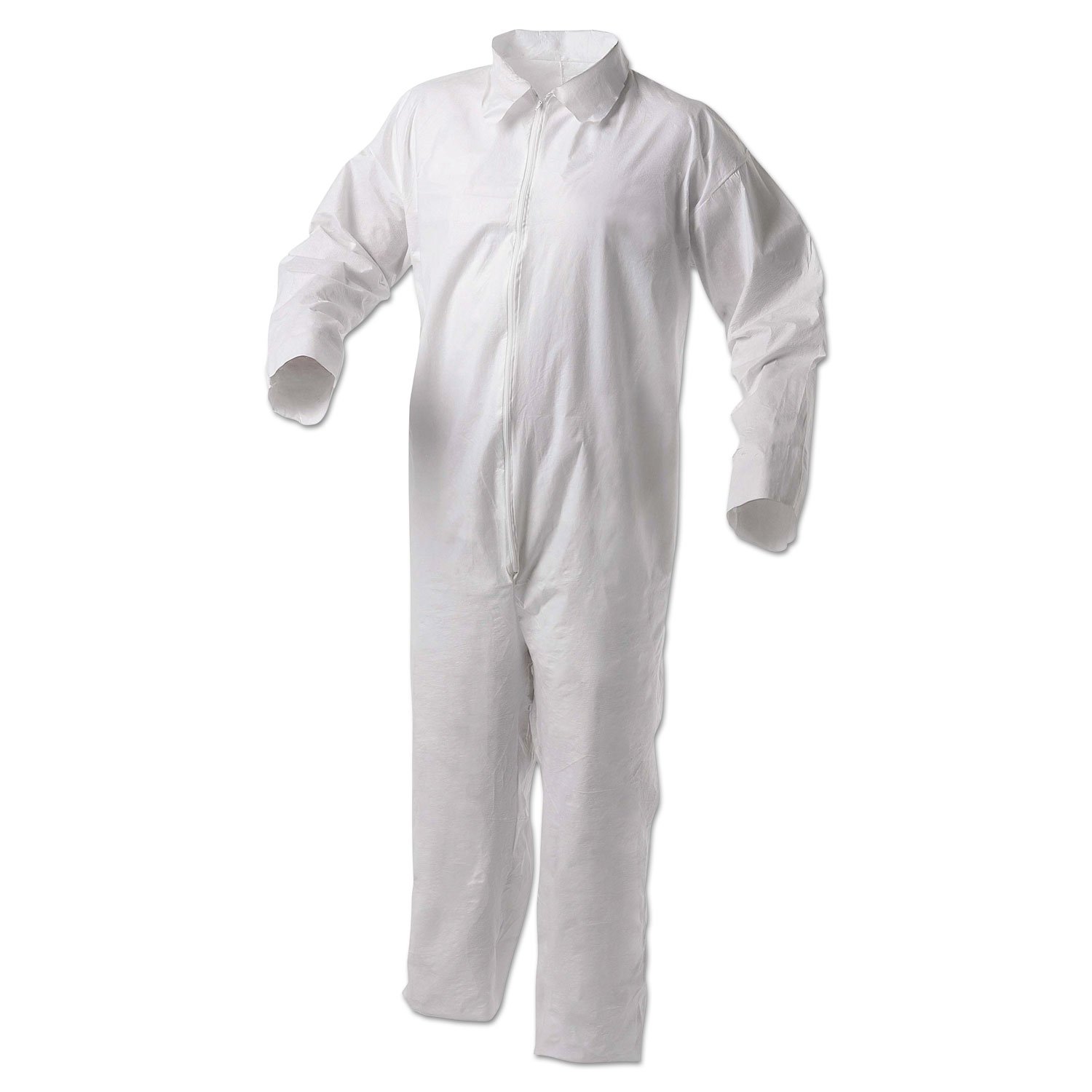 Kimberly-Clark Kleenguard A35 White Large Disposable Coveralls - Microporous Film Laminate for General Purpose & Work Protection | Ideal for Industrial, Healthcare & Laboratory Use | Pack of 1