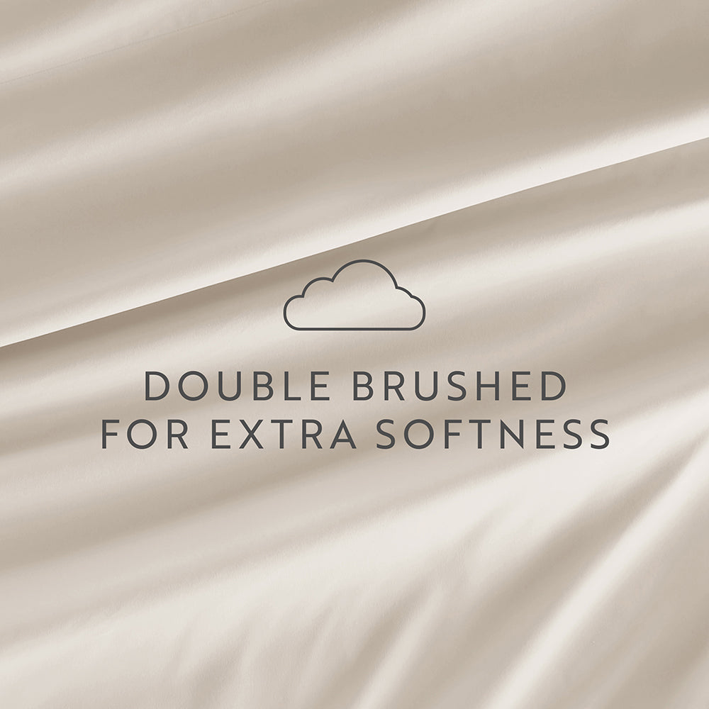 6-Piece Luxury Cotton Bed Sheet Set - Queen Size, Soft & Breathable for Ultimate Comfort - Perfect for Master Bedroom, Guest Room, and Dormitory Use