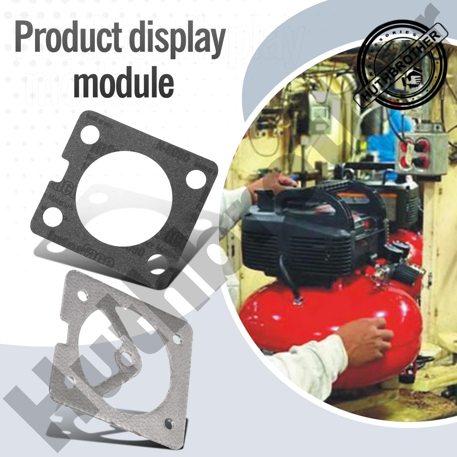Porter Cable KK-4949 Compatible D30139 Graphite Gasket for Air Compressor - Perfect for Home Garage & DIY Projects