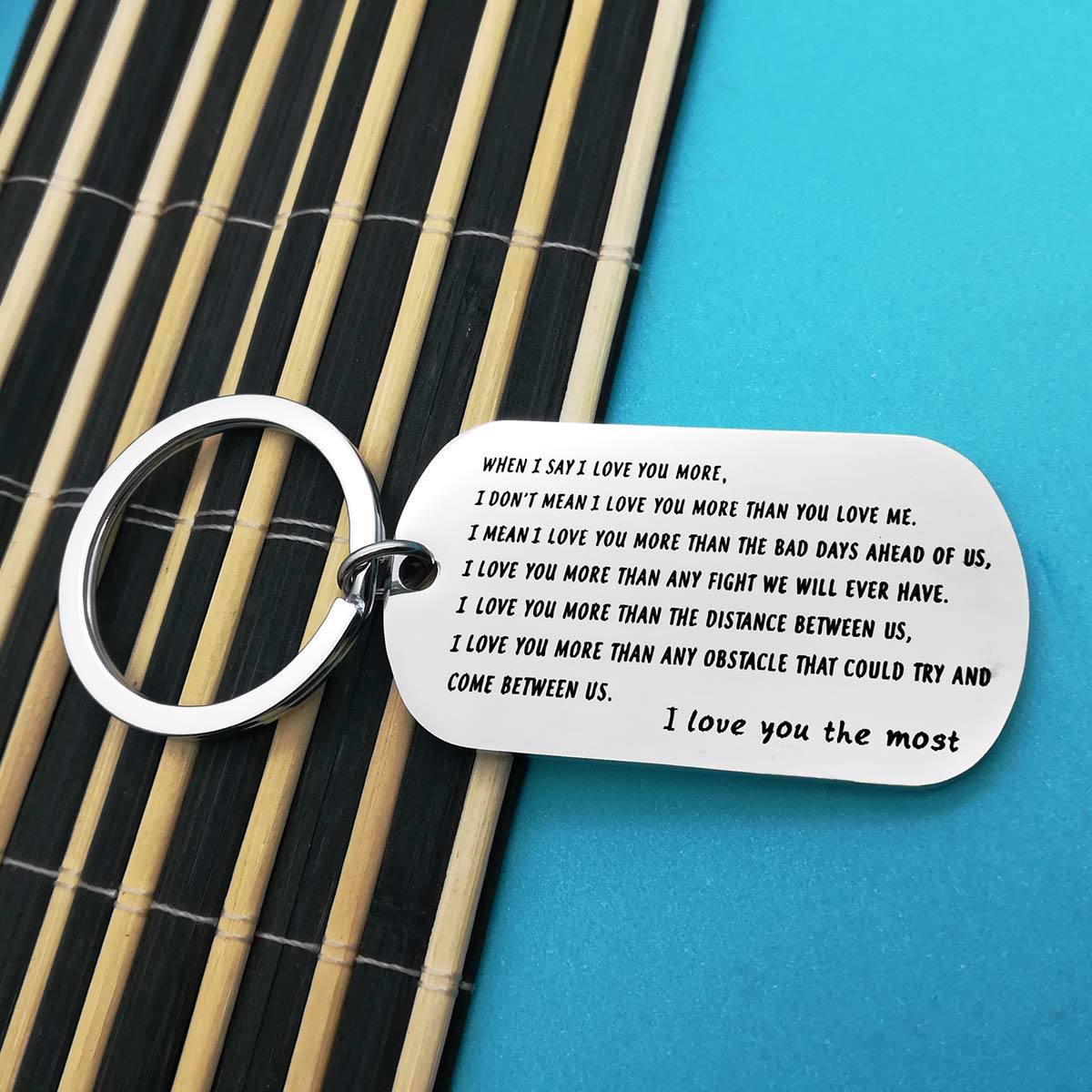Romantic Nekoki Couple Keychain - Perfect Gift for Boyfriend, Husband, Fiance | I Love You Anniversary, Christmas, Birthday, Father's Day & Valentine's Day Gifts for Him | Cute Matching Couple Accessories for Everyday Carry & Special Occasions