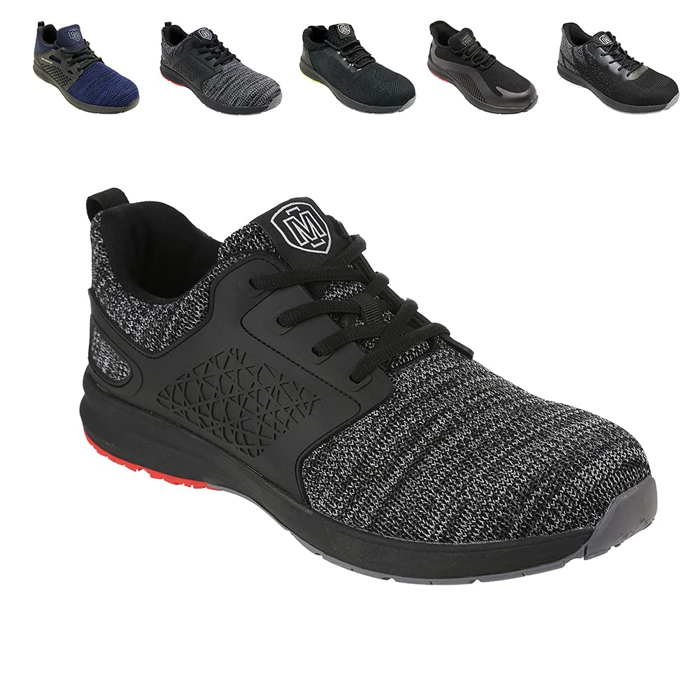 Iron Mountain Men's Work & Utility Safety Shoes - Steel Toe, Slip Resistant, Comfortable for Construction & Industrial Work