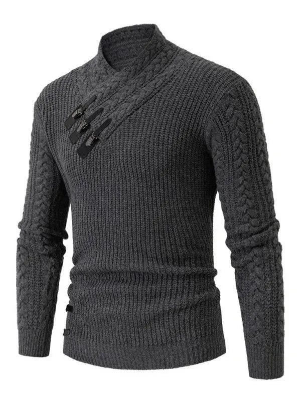 Men's Warm Turtleneck Pullover Sweater - Winter Knit Top for Casual Wear, Office & Outdoor Activities