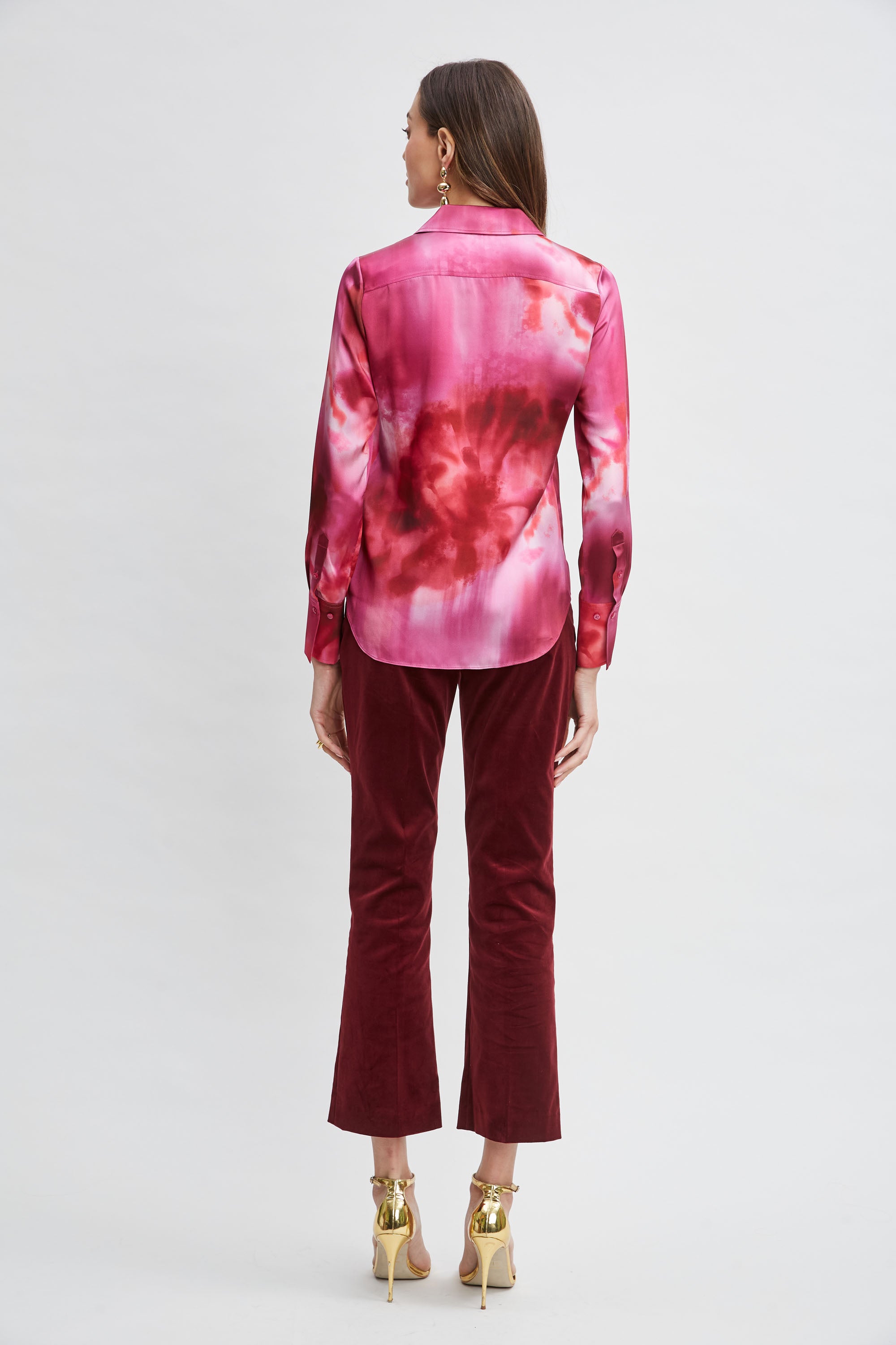 Luxury Silk Venetian Glass Print Shirt for Men & Women - Elegant Fashion Blouse for Parties, Weddings & Special Occasions