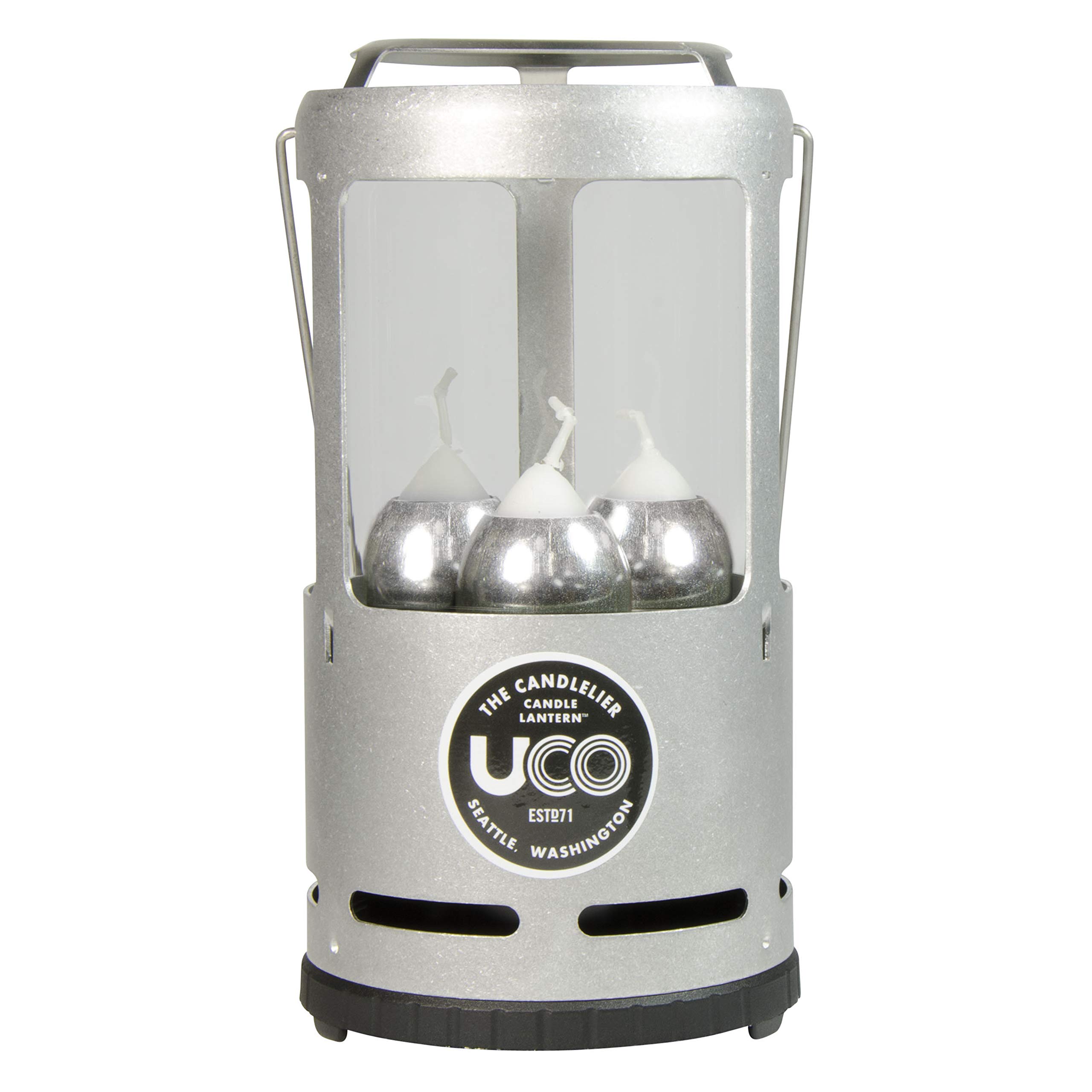 UCO Deluxe Candle Lantern - Outdoor Camping, Emergency Lighting, Home Decor - Rustproof Metal Candle Holder for Backpacking, Hiking & Power Outages