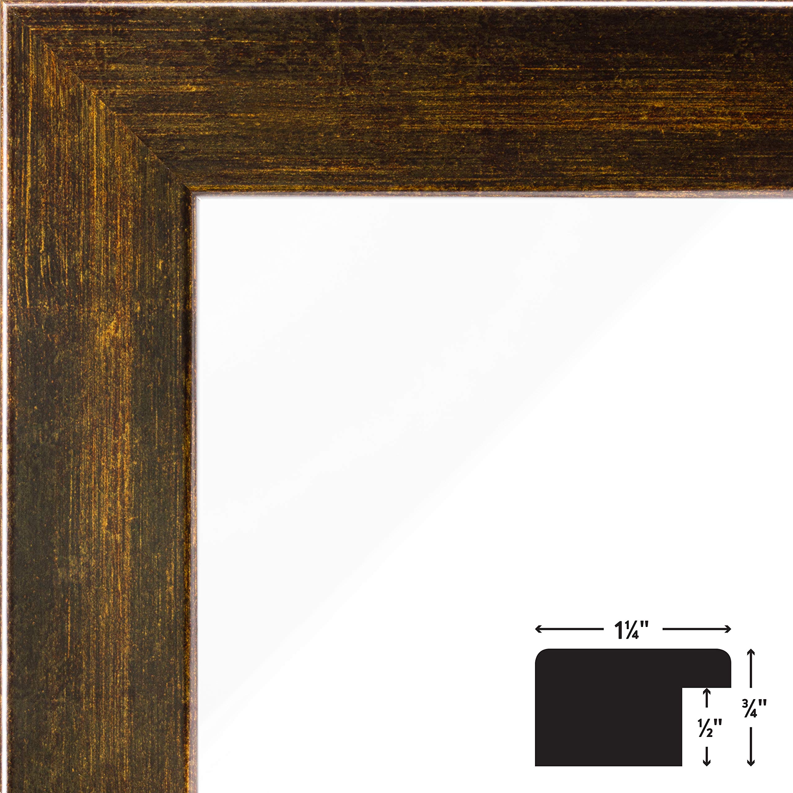 Craig Frames Bauhaus Style Modern Aged Copper Picture Frame - 10 x 12 Inch Set of 2 - Perfect for Wall Art, Photo Displays & Home Office Decor