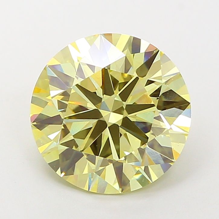 3.55 Carat Round Cut Fancy Yellow Diamond Ring - GIA Certified Natural Loose Gemstone for Engagement & Wedding Jewelry - Perfect for Anniversary Gifts & Special Occasions