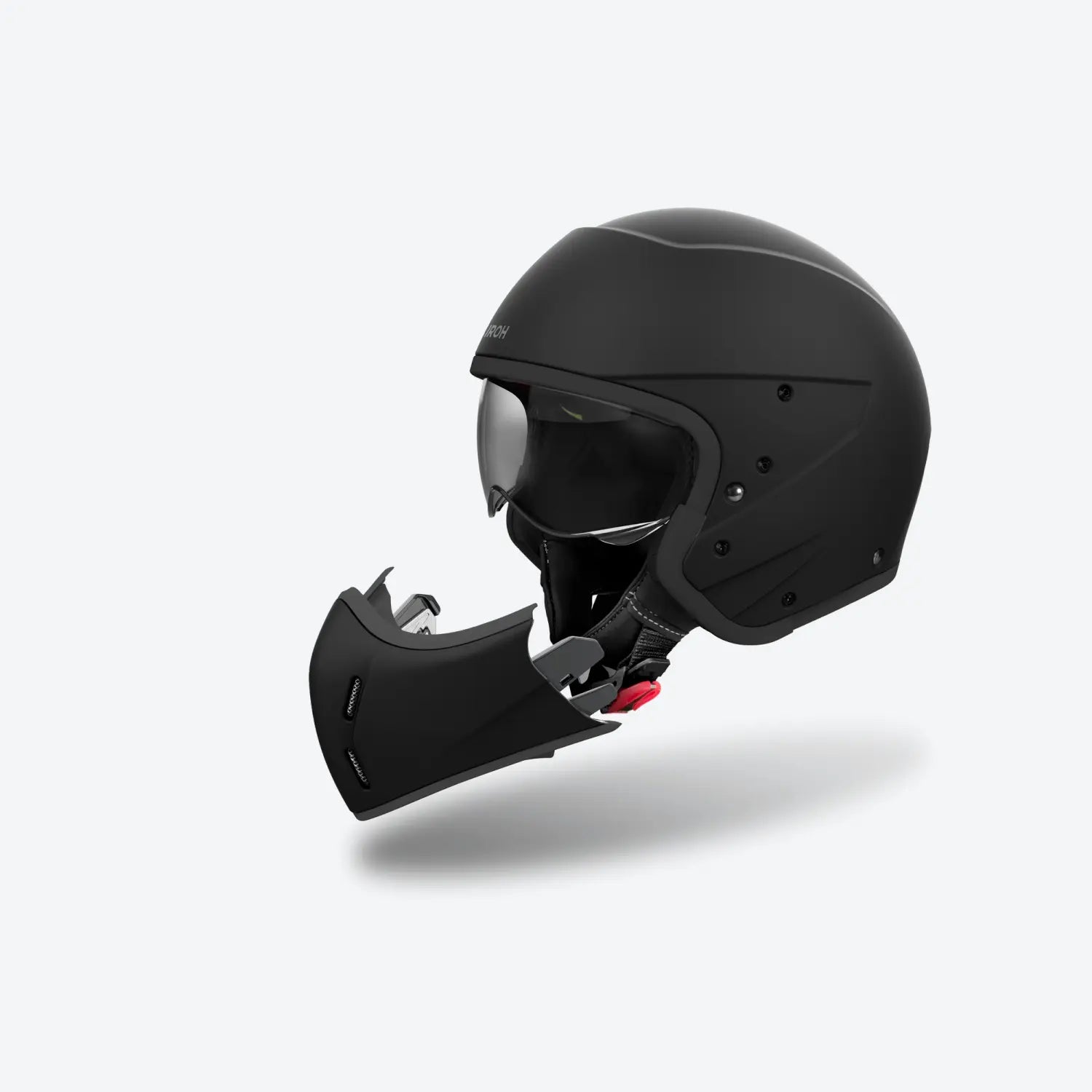 Airoh J 110 Motorcycle Helmet - Matte Black Full Face Helmet for Street & Racing - Lightweight DOT Certified for Men & Women - Perfect for Commuting, Touring & Track Days