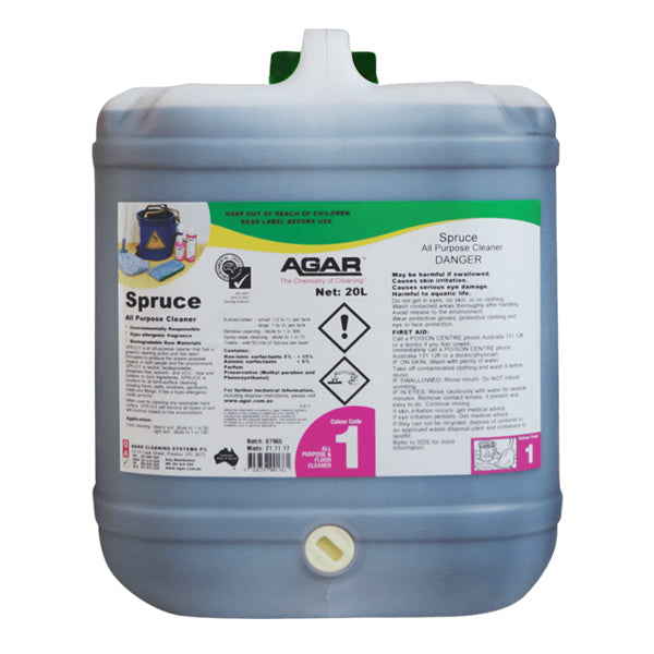 Eco-Friendly Agar Spruce All Purpose Cleaner - Safe for Kitchen, Bathroom & Household Surfaces - Natural Multi-Surface Cleaning Solution