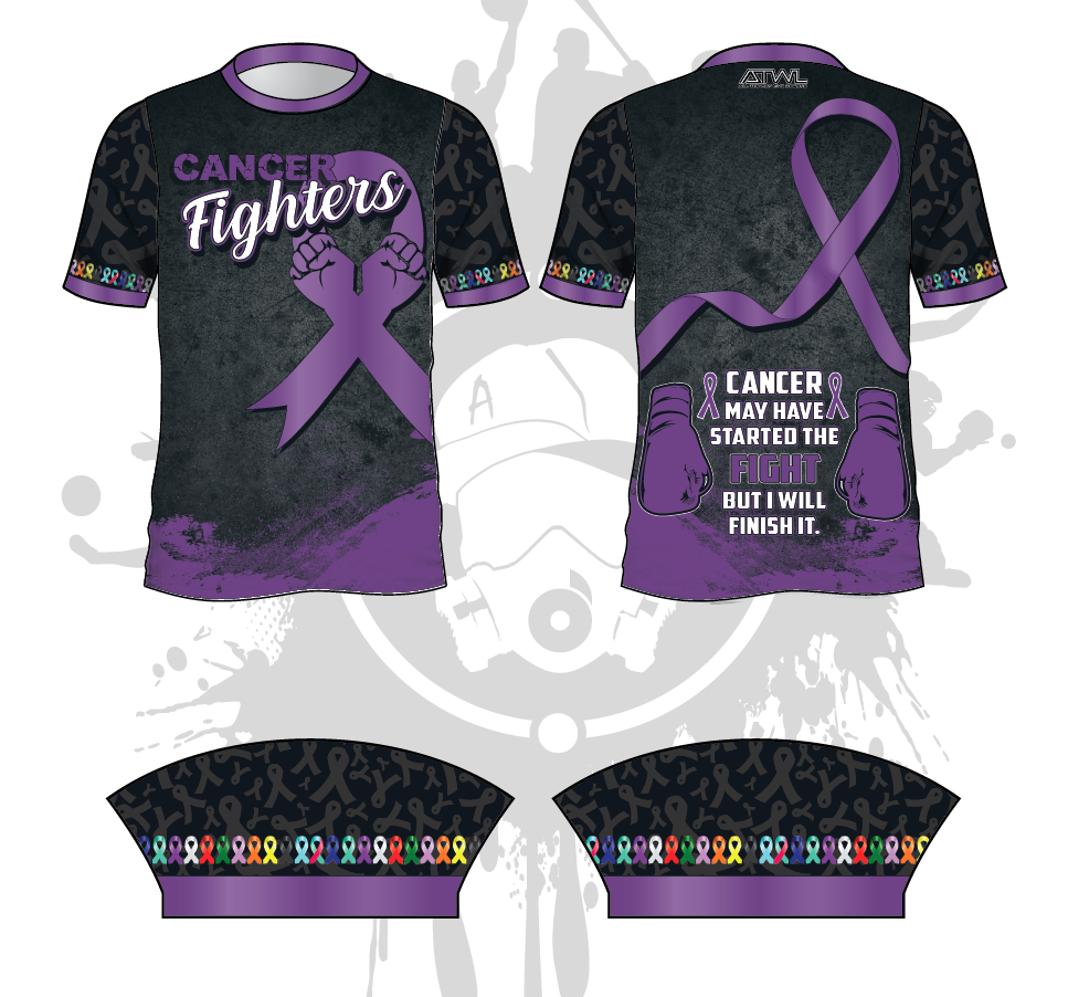Cancer Fighters Men's Baseball Jersey - Comfortable & Durable Team Apparel for Baseball Games, Fundraisers & Awareness Events