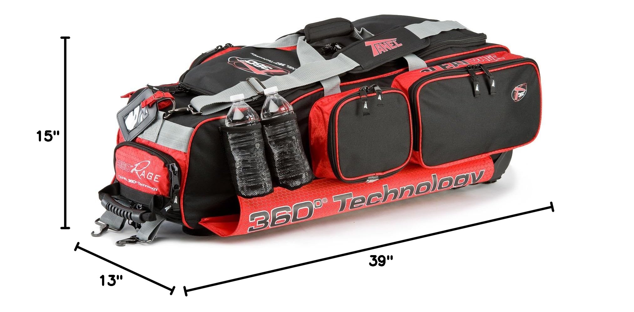 Rage Baseball & Softball Equipment Wheel Bag - Durable Rolling Gear Bag for Baseball & Softball Players - Perfect for Travel, Practice & Games
