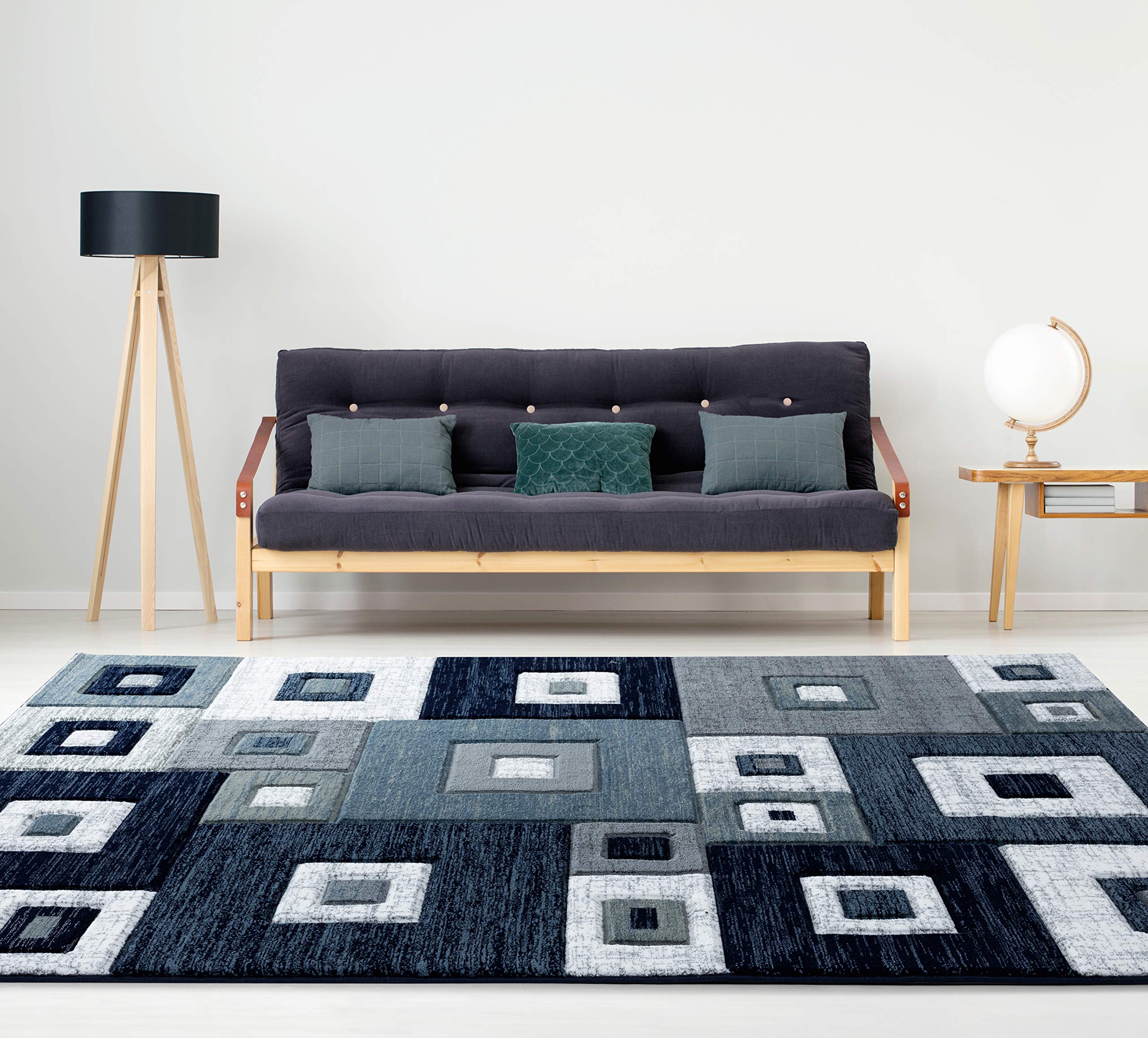 United Weavers of America Bristol Cicero Navy Area Rug 5'3