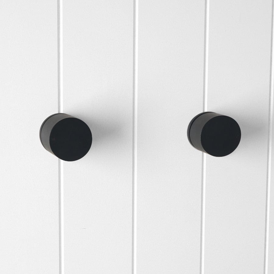 Premium Matte Black Round Faucet - Modern & Durable Bathroom Sink Tap for Home & Commercial Use