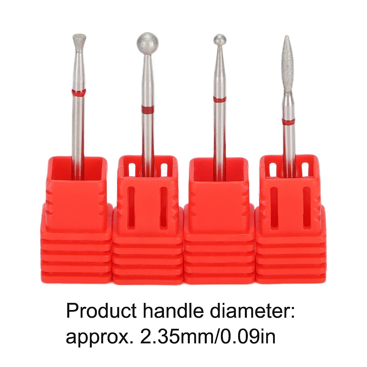 2-Piece Electric Nail File Bit Set - Professional Manicure & Pedicure Drill Bits for Nail Polish Removal, Salon & Home Foot Care - Perfect for DIY Nail Art, Gel Polish Application & Nail Extension Maintenance