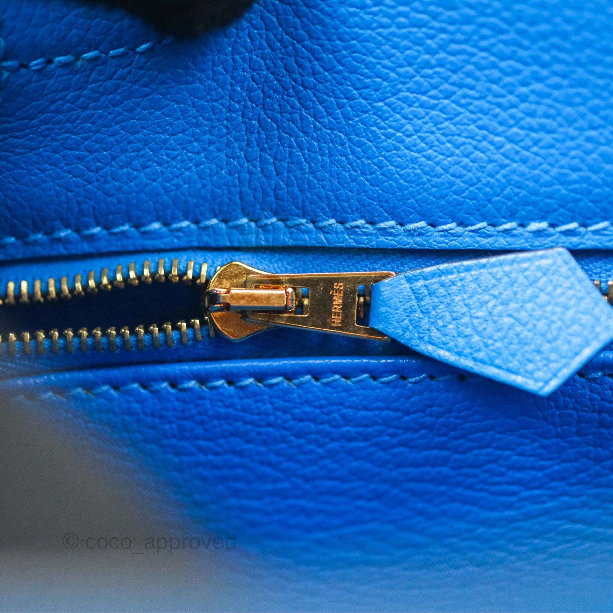 Authentic Hermès Retourne Kelly 28 Handbag in Blue Evercolor Leather with Gold Hardware - Luxury Designer Bag for Women, Perfect for Work, Travel & Special Occasions