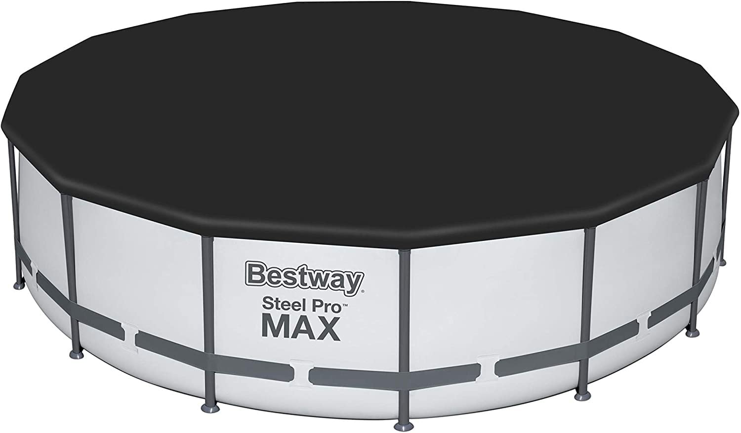 Bestway 58038 4-Season Round Above Ground Pool Cover - 15 Feet (457 cm) - Heavy Duty Weather Protection for Winter & Summer Use - Perfect for Backyard, Garden & Outdoor Swimming Pools