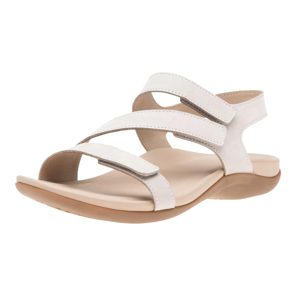 ABEO Women's Oasis Orthopedic Sandals with Arch Support - Plantar Fasciitis Relief Comfortable Wedge Heel Summer Sandals for Walking, Travel & Beach (Blue)