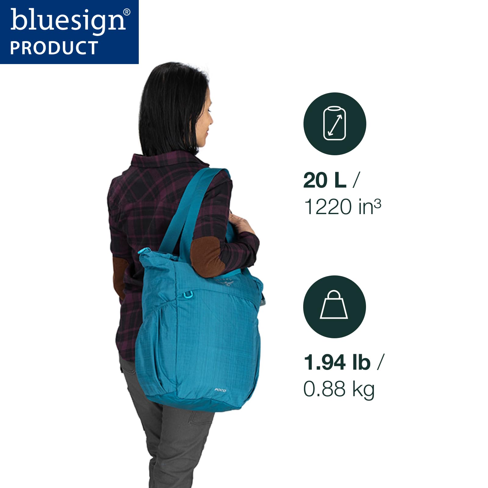 Osprey Poco Changing Tote Bag - Waterproof Diaper Bag for Parents, Baby Essentials Organizer with Multiple Pockets | Perfect for Travel, Hiking & Everyday Use