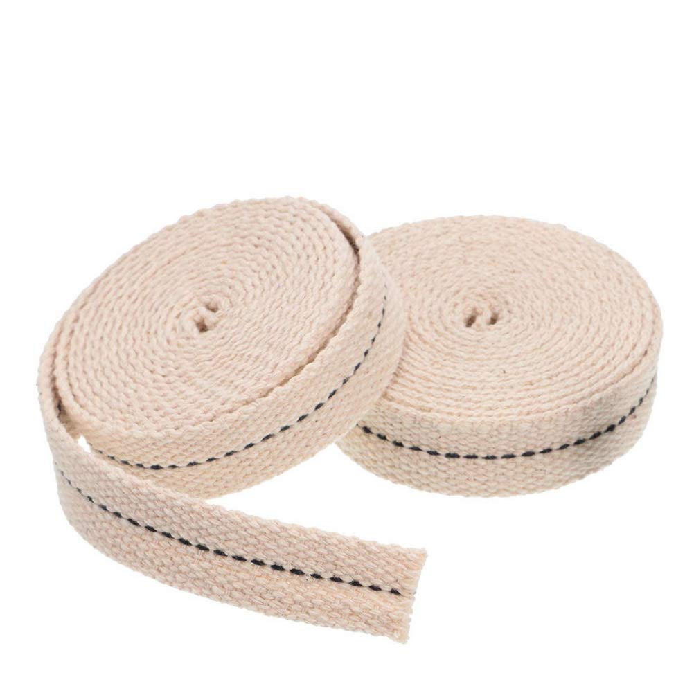 19.5ft Cotton Oil Lamp Wick (3 Rolls) - Replacement Wick for Oil Lamps, Lanterns & Burners - Perfect for Emergency Lighting, Camping & Home Decor