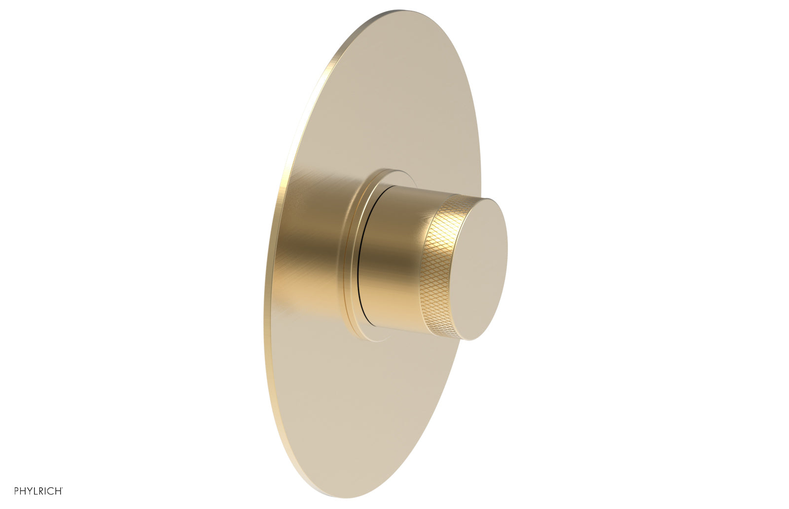 BASIC II Pressure Balance Round Shower Plate & Handle Trim Kit with Knurled Handle - 4 180 GPM Flow Rate - Perfect for Bathroom Renovation and Modern Home Upgrade