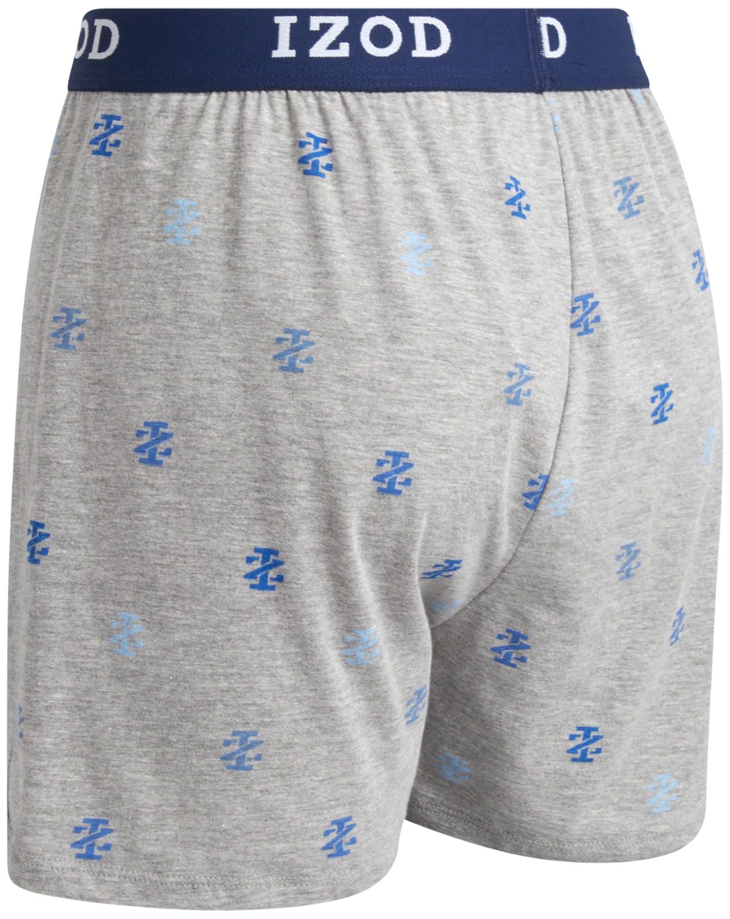 IZOD Men's Boxer Shorts 4-Pack - Classic Knit Underwear with Functional Fly - Soft & Breathable Cotton Boxer Briefs for Men (Sizes M-2XL) - Perfect for Everyday Wear, Workout & Lounging