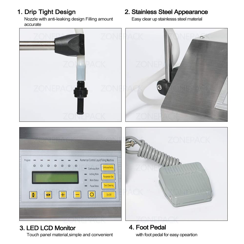 Digital Liquid Filling Machine Pump - Precise 5ml-3500ml Volume Control for Water, Alcohol & Beverages | GFK160 Model with 10mm Nozzle | Perfect for Home Brewing, DIY Cocktails & Small Business Production