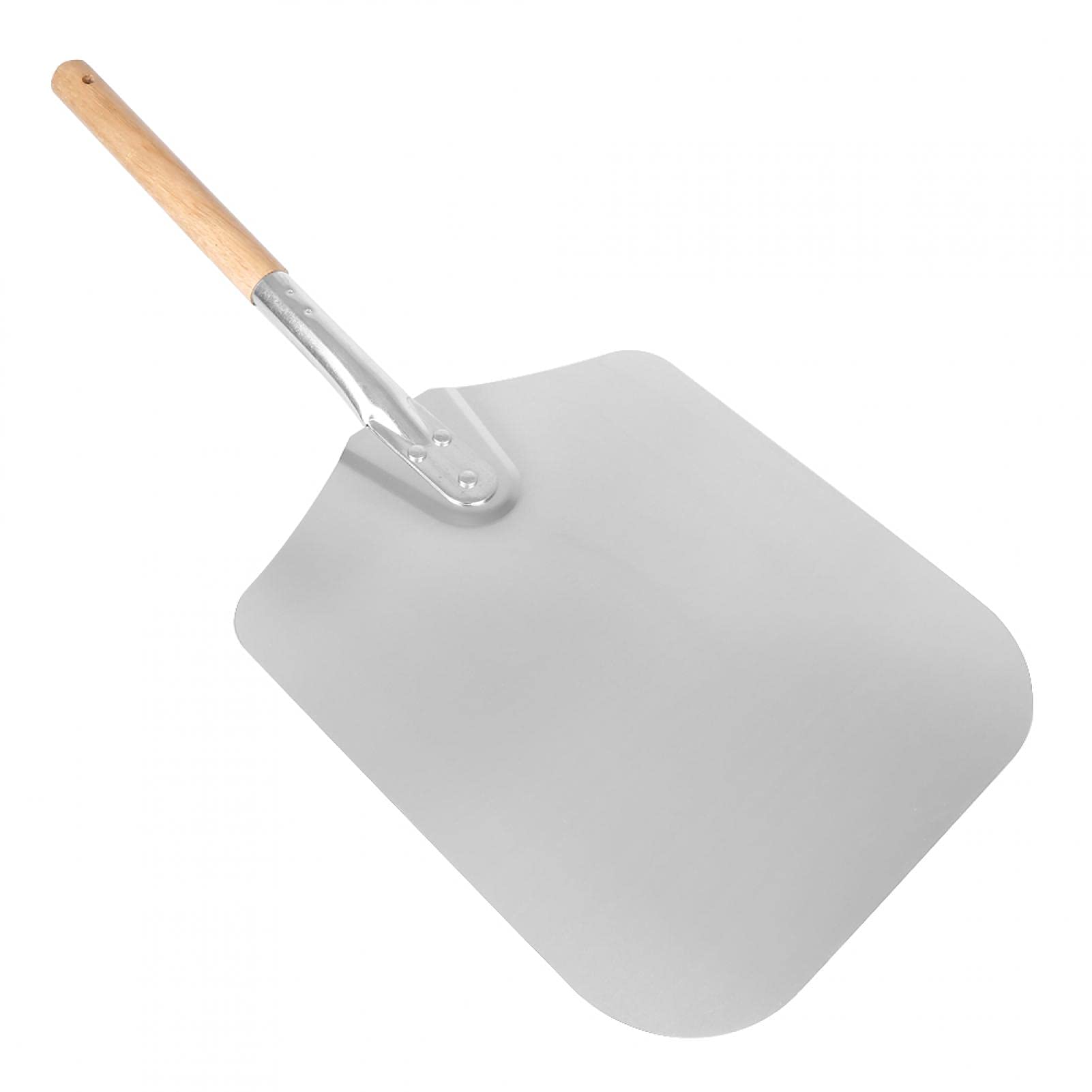 Professional Aluminum Alloy Pizza Peel with Wooden Handle - Perfect for Baking Pizza, Bread, Cake & Pastry | Ideal for Home Kitchens, Bakeries & Restaurants
